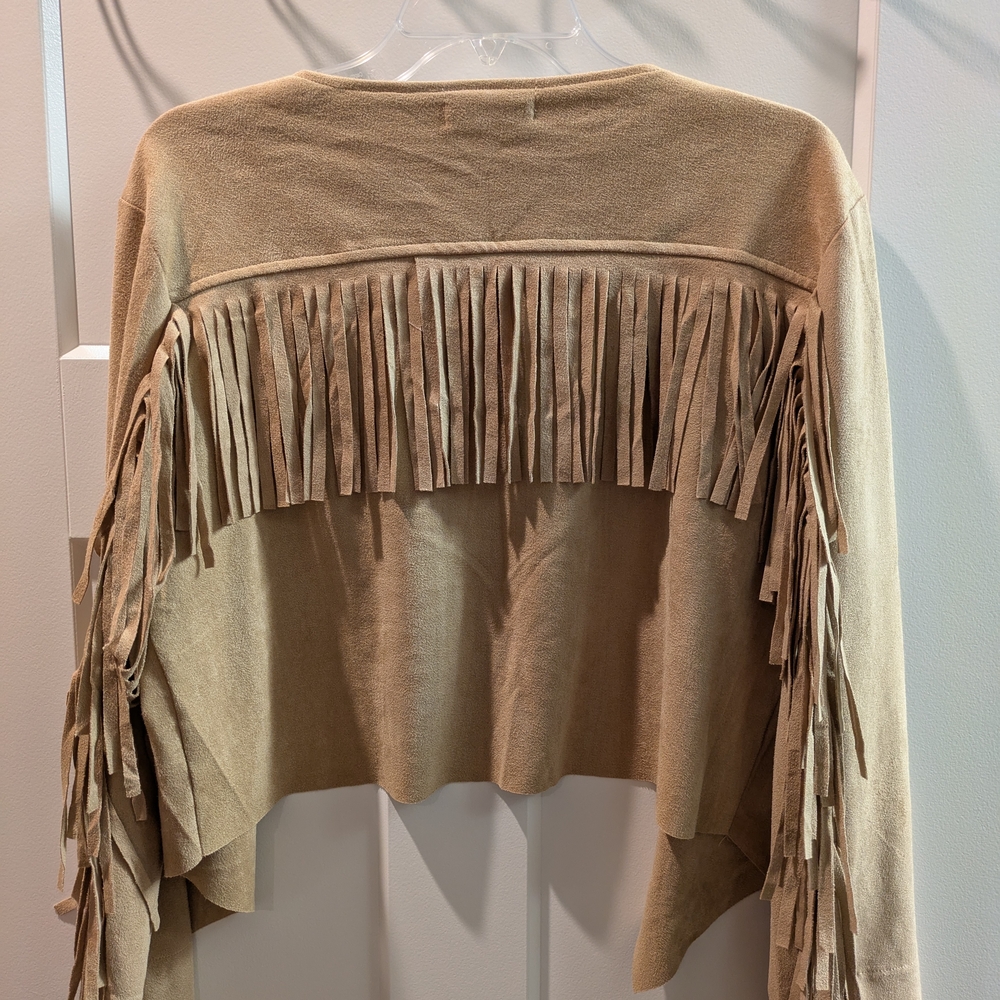 Tan Fringe Jacket